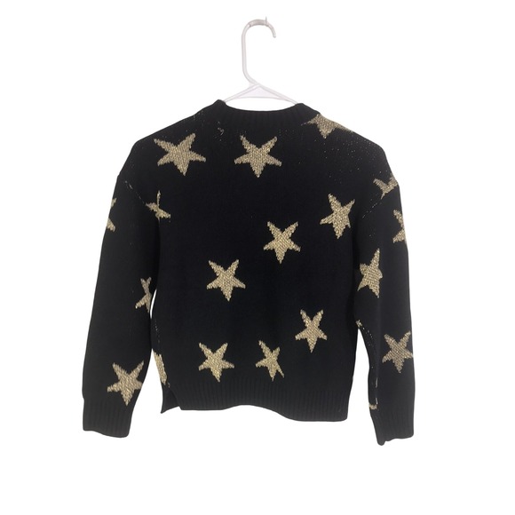 Old Navy Other - NWT Old Navy Star Sweater Girl's M 8 Black Gold Long Sleeve